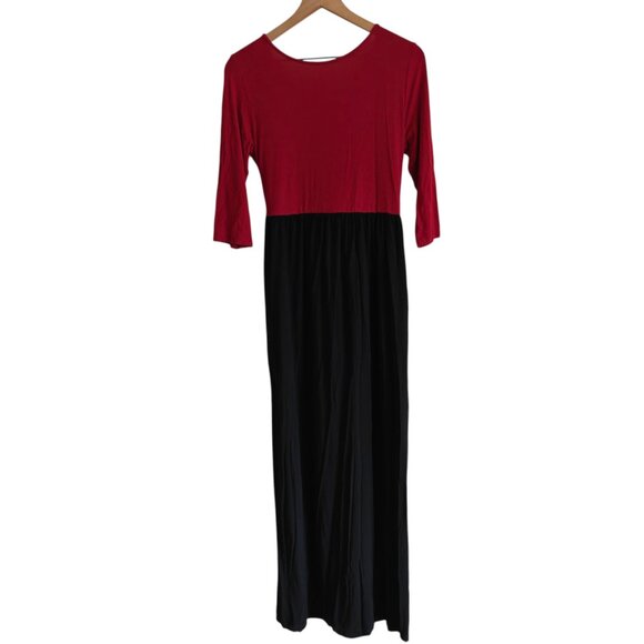 Latched Mama Nursing Wrap Maxi Dress M - Picture 4 of 5